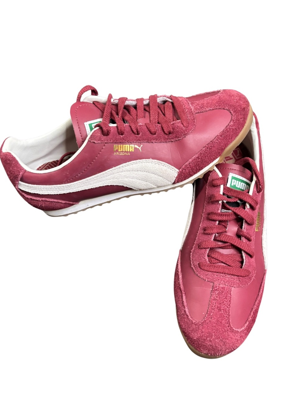 Puma Women's Retro Arizona Sneakers in Rose Pink and White Size 7.5 Blokecore